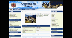 Desktop Screenshot of comune.roure.to.it