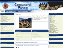 Tablet Screenshot of comune.roure.to.it